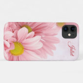 Elegante Soft-Touch Floral Pale Pink Daisies Case-Mate iPhone Hülle (Rückseite (Horizontal))