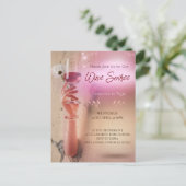 Elegante Soiree Cocktail Einladung Postkarte (Stehend Vorderseite)