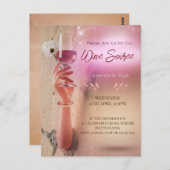 Elegante Soiree Cocktail Einladung Postkarte (Vorne/Hinten)
