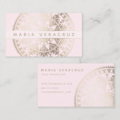 Elegante SolarMandala Businesscards - Gold Visitenkarte (Vorne/Hinten)