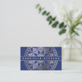 Elegante SolarMandala Businesscards - Visitenkarte (Stehend Vorderseite)