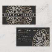 Elegante SolarMandala Businesscards - Visitenkarte (Vorne/Hinten)