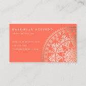 Elegante SolarMandala Businesscards - Visitenkarte (Rückseite)