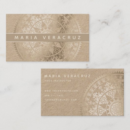 Elegante SolarMandala Businesscards - Visitenkarte (Vorne/Hinten)