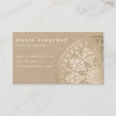 Elegante SolarMandala Businesscards - Visitenkarte (Rückseite)
