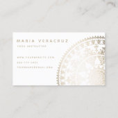Elegante SolarMandala Businesscards - Visitenkarte (Rückseite)