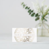 Elegante SolarMandala Businesscards - Visitenkarte (Stehend Vorderseite)