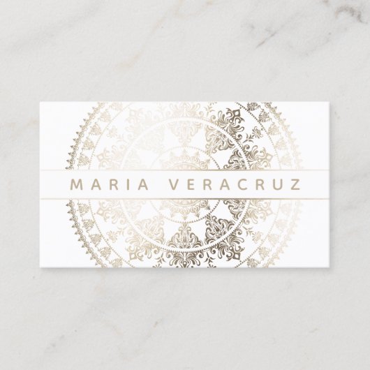 Elegante SolarMandala Businesscards - Visitenkarte (Vorderseite)