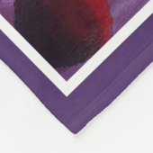 Elegante Sommerfrüchte-Monogramm-Initiale Fleecedecke (Ecke)