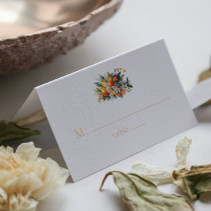 Elegante Sommerhochzeit Platzkarte