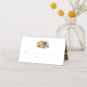 Elegante Sommerhochzeit Platzkarte (Vorderseite)