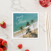 Elegante Sommerhochzeit Serviette (Beispiel)