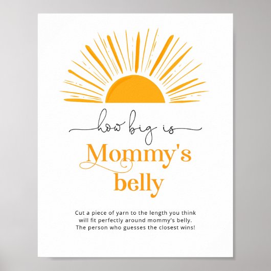 Elegante Sonne wie groß ist das Bauchhoster der Ma Poster (Vorne)