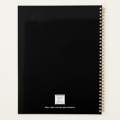 Elegante Sonnenblume 2023 Planer (Rückseite)