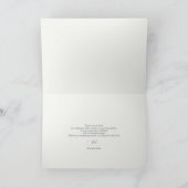 Elegante Sonnenblume Dankeskarte (Innenseite)