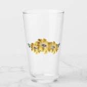 Elegante Sonnenblume-Gläser Glas (Vorderseite)