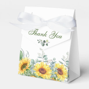 Elegante Sonnenblumen Eukalyptus Blumen Geschenk H Geschenkschachtel