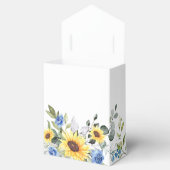 Elegante Sonnenblumen Eukalyptus florales Geschenk Geschenkschachtel (Geöffnet)