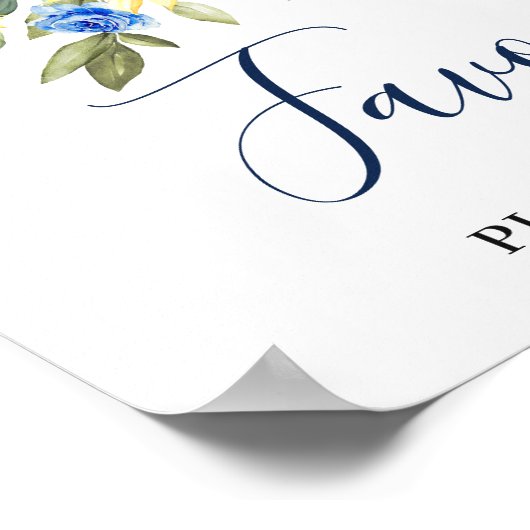 Elegante Sonnenblumen Eukalyptus Lieblings-Hochzei Poster (Ecke)