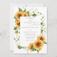 Elegante Sonnenblumen-Garten-Blumenhochzeit