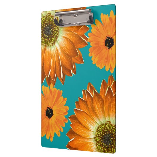 Elegante Sonnenblumen Klemmbrett (Links)