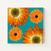 Elegante Sonnenblumen Notizblock (Rückseite)