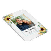 Elegante Sonnenblumenhochzeit rettet das Datum Magnet (Rechte Seite)