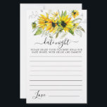 Elegante Sonnenblumenkarte<br><div class="desc">Eine schöne gelbe Sonnenblume bläst den Rand dieser Date Night Card.</div>