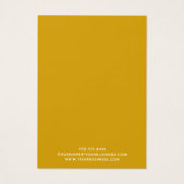 Elegante Sonnenblumenschmuckkarte (Rückseite)