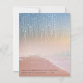 Elegante Sonnenuntergang Sonnenlicht Hochzeit Rett (Rückseite)