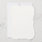 Elegante spanische Einladung zur Hochzeit (Rückseite)