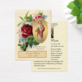 Elegante Spanische Jesus-Rose Religiöse Gebetskart (Schreibtisch)