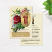 Elegante Spanische Jesus-Rose Religiöse Gebetskart (Schreibtisch)