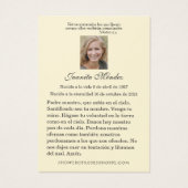 Elegante Spanische Rose Glaubensbekenner Foto Gebe (Rückseite)