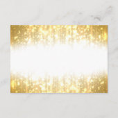 Elegante Sparkle Empfang Details Begleitkarte (Rückseite)