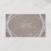 Elegante Sparkle Moderne geometrische Glam Chic Visitenkarte (Rückseite)