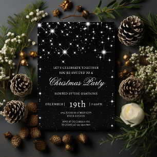 Elegante Sparkle Weihnachts-Party Einladung