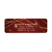 Elegante Sparkling Gold String Lights Hochzeit (Vorne)