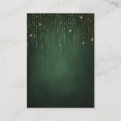 Elegante Sparkling Gold String Lights QR Code UAWG Begleitkarte (Rückseite)