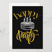 Elegante Sparkling Party Celebration Dankeskarte (Vorne/Hinten)