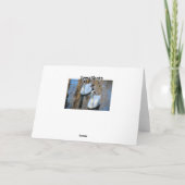 Elegante Spaziergänger Karte (Rückseite)