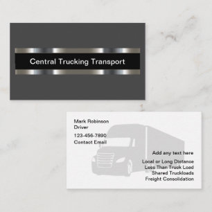 Elegante Speditions- und Transportdienstleistungen Visitenkarte