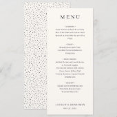 Elegante Speisekarte in Weiß Vorlage (Vorne/Hinten)
