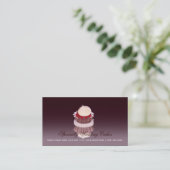 Elegante Spezialität Hochzeitskuchen mit QR-Code Visitenkarte (Stehend Vorderseite)