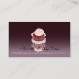 Elegante Spezialität Hochzeitskuchen mit QR-Code Visitenkarte