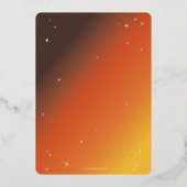 Elegante Spider Web Halloween-Party Einladung (Rückseite)