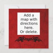 Elegante Spiderweb Halloween Ball Party Einladung (Rückseite)