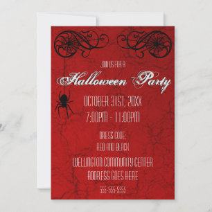 Elegante Spiderweb-Party Einladung
