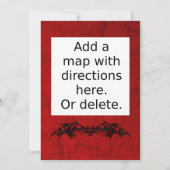 Elegante Spiderweb-Party Einladung (Rückseite)