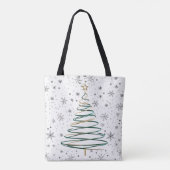 Elegante Spiral Christmas Tree Tasche (Rückseite)